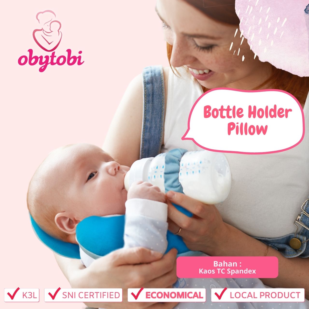 Bottle Holder Pillow Obytobi