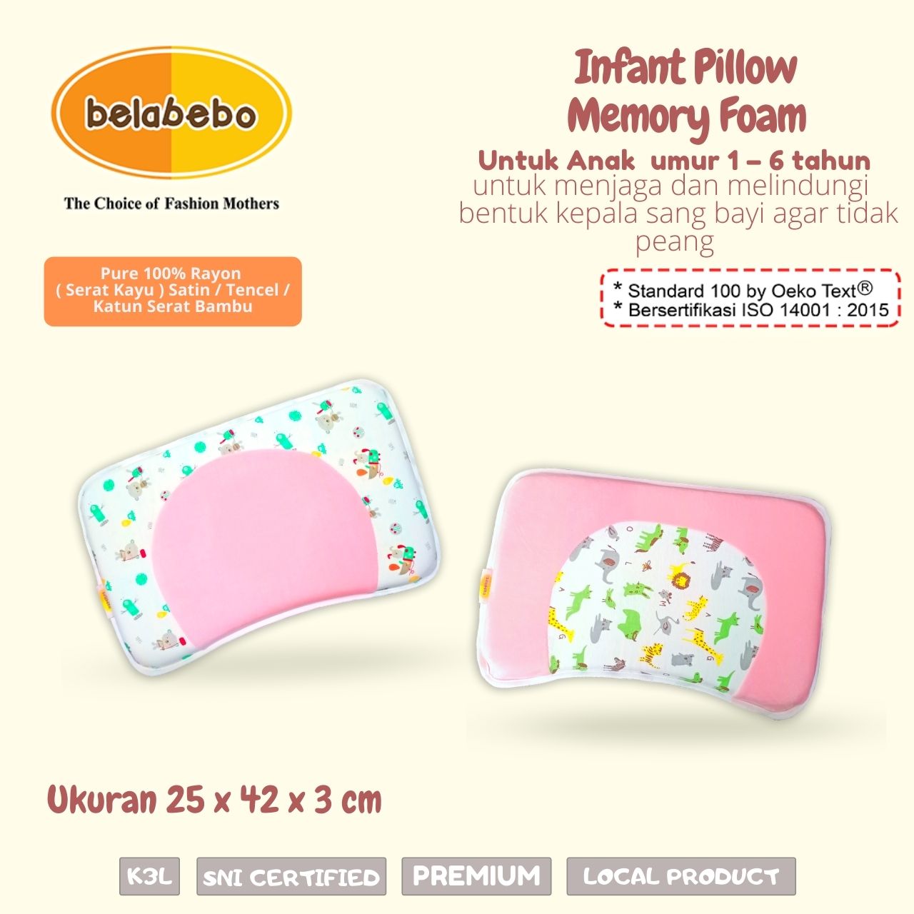 Infant Pillow untuk anak umur 1 - 6 tahun