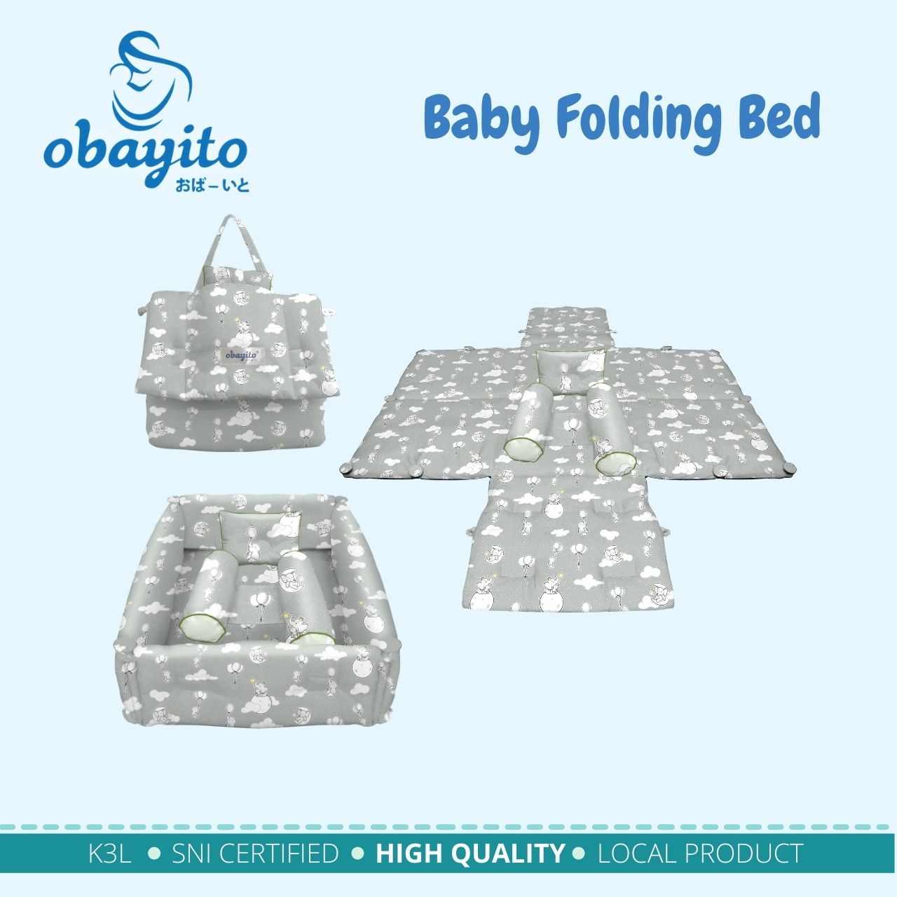 Baby Folding Bed Obayito