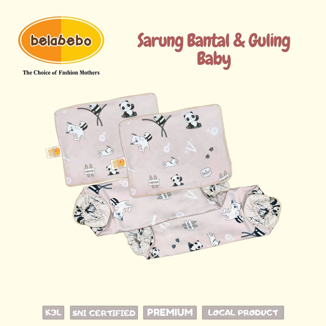 Sarung Bantal Guling Baby Belabebo