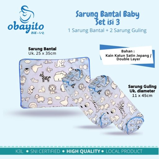 Sarung Bantal Baby set isi 3