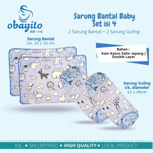 Sarung Bantal Baby set isi 4